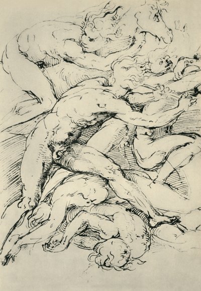 Schlachtenszene, frühes 16. Jahrhundert von Raffaello Sanzio Raphael