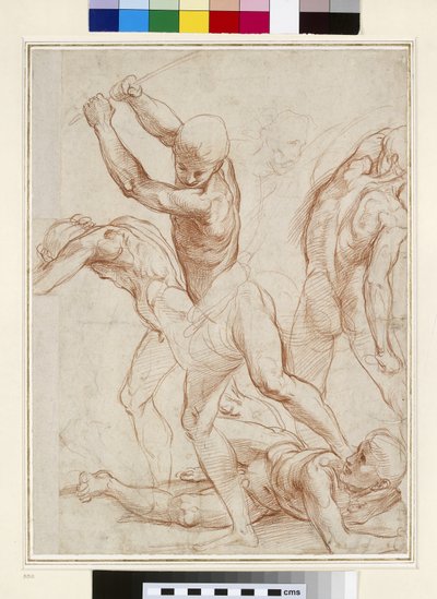 Kampf nackter Männer von Raffaello Sanzio Raphael