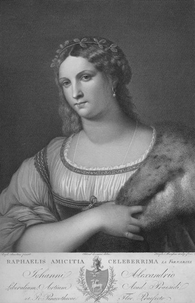 La Fornarina, ca. 1814 von Raphael Morghen