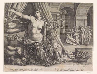 Selbstmord von Cleopatra von Raphaël Sadeler (I)