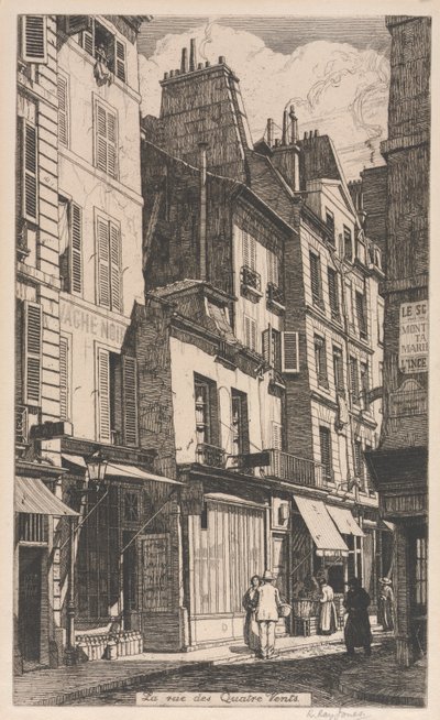 La rue des Quatre Vents von Raymond Ray Jones