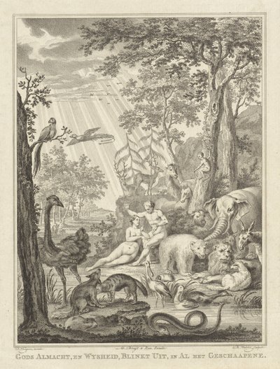 Adam und Eva im Paradies von Reinier Vinkeles (I)