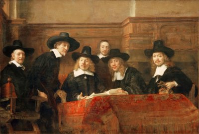 Die Staalmeesters von Rembrandt van Rijn