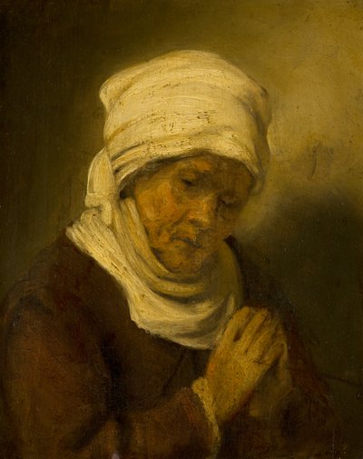 Betende Frau, um 1660 von Rembrandt van Rijn