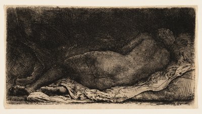 Liegender weiblicher Akt von Rembrandt van Rijn