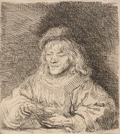 Der Kartenspieler, 1641 von Rembrandt van Rijn