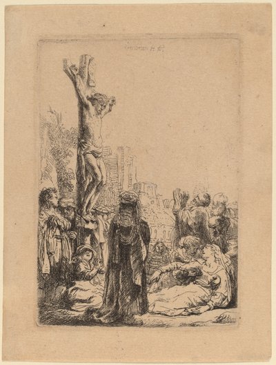 Die Kreuzigung: Kleine Platte von Rembrandt van Rijn