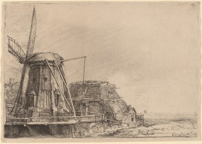 Die Windmühle von Rembrandt van Rijn