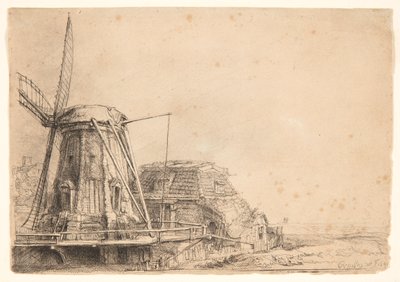 Die Windmühle von Rembrandt van Rijn