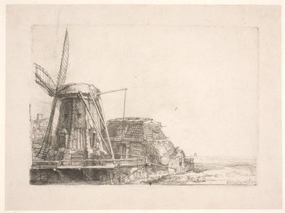 Die Windmühle von Rembrandt van Rijn