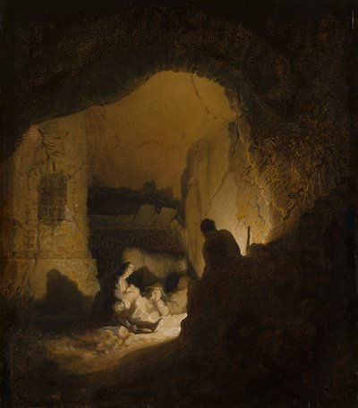 Reisende ruhen sich aus von Rembrandt van Rijn