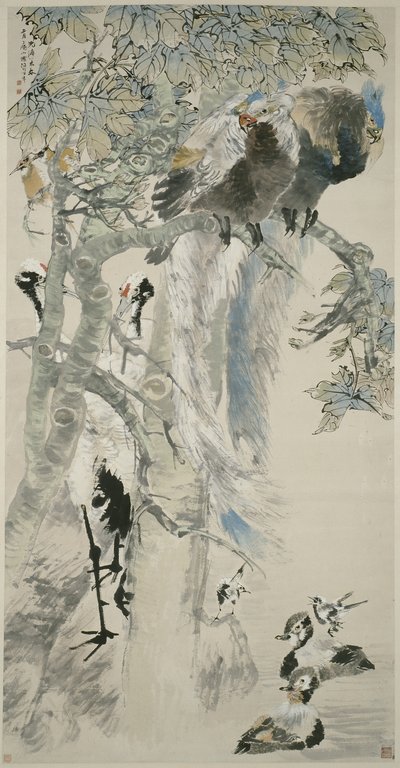 Die fünf Tugenden, Qing-Dynastie, 1895 von Ren Yi