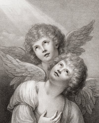 Zwei Cherubim von Rev. Matthew William (after) Peters