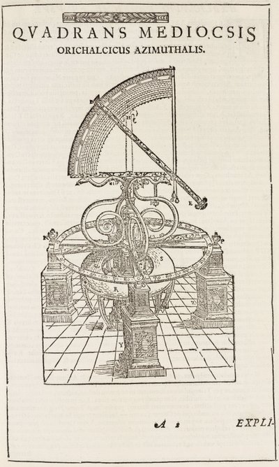 Tycho Brahes Quadrant (invertiert), um 1577 von John Pardon