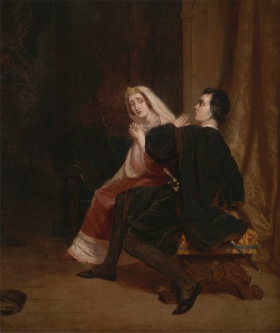 Hamlet und seine Mutter; Die Schrank-Szene von Richard Dadd
