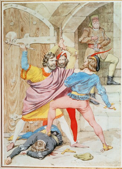 Der Tod von Richard II., 1852 von Richard Dadd