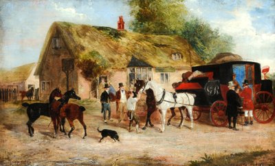 Kutschenszene, ca. 1875 von Richard Dodd Widdas