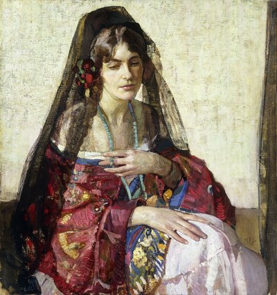 Schwarze Mantilla von Richard Emil Miller