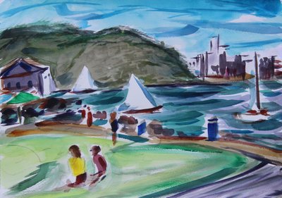 Bucht, Tiburon, 2020 von Richard Fox