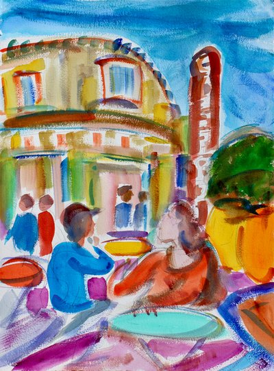 Café im Castro, San Francisco, 2018 von Richard Fox