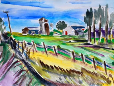 Der verlassene Bauernhof, 2018 von Richard Fox
