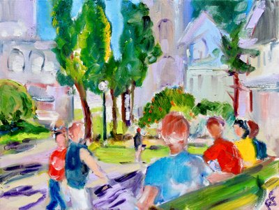 Washington Square Park, San Francisco, 2018 von Richard Fox