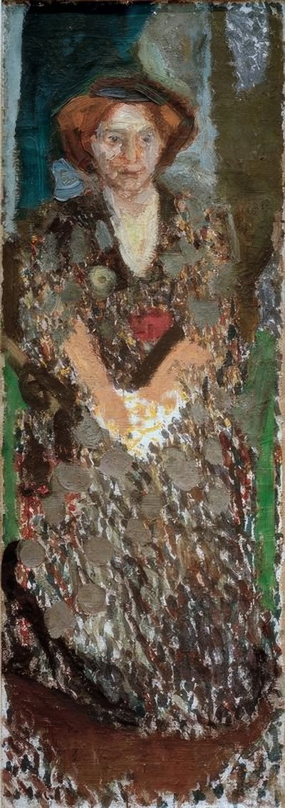 Bildnis der Mathilde Schönberg im Atelier von Richard Gerstl