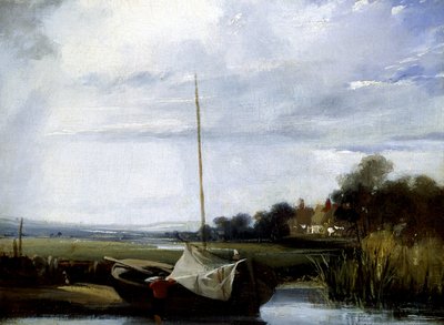 Ein Fluss in der Normandie von Richard Parkes Bonington