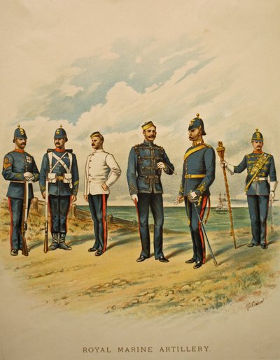 Königliche Marineartillerie, 1897 von Richard Simkin