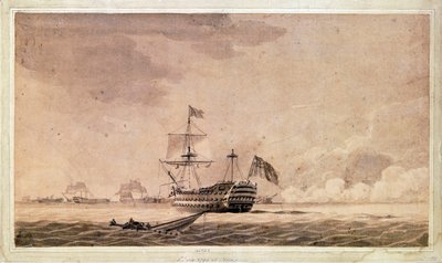 Das britische Schiff Queen, 1. Juni von Robert Cleveley