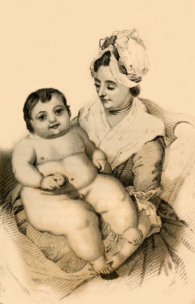 Thomas Hills Everett, elf Monate alt, 1822 von Robert Cooper