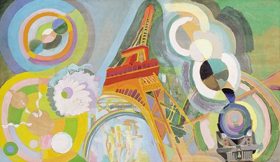 Luft, Schiene und Wasser, Studie von Robert Delaunay