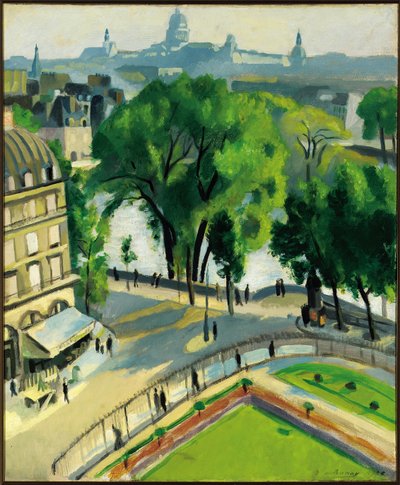 Ansicht des Quai du Louvre von Robert Delaunay