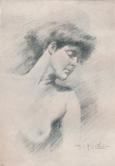 Weibliche Studie, um 1895 von Robert Fowler