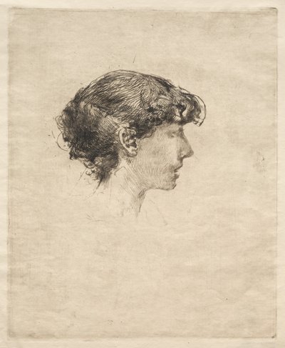 Profil eines Mädchens von Robert Frederick Blum