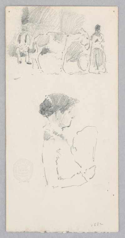 Straßenszene von Robert Frederick Blum