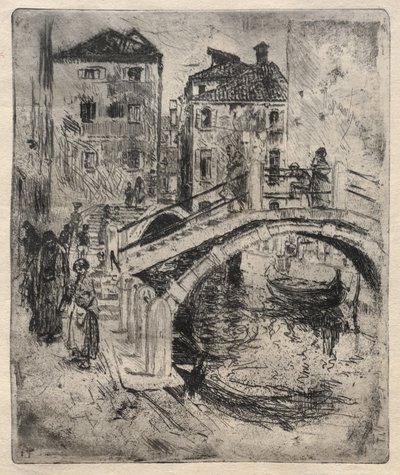 Venezianischer Kanal und Brücken von Robert Frederick Blum
