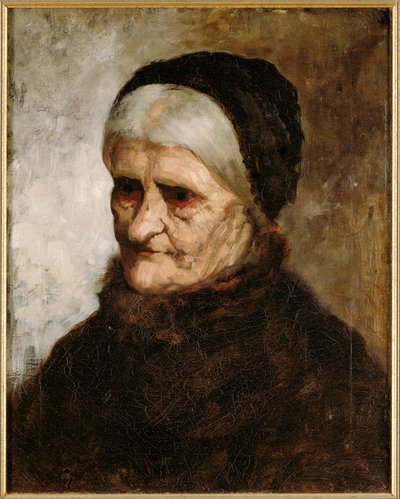 Kopf einer alten Frau, 1881 von Robert Koehler