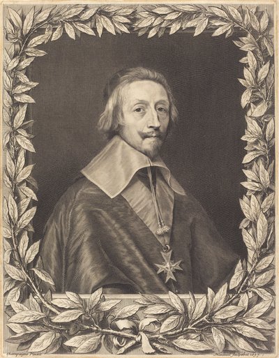 Kardinal Richelieu von Robert Nanteuil after Philippe de Champaigne
