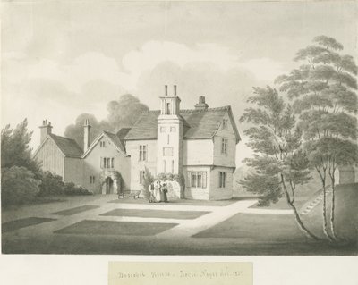 Boscobel House: Sepia-Waschzeichnung von Robert Noyes