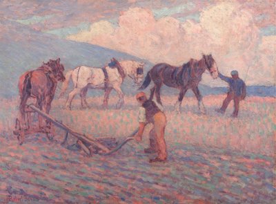Der Wende-Reispflug, Sussex von Robert Polhill Bevan