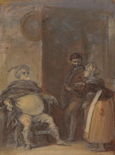Falstaff mit Mistress Quickly und Bardolph von Robert Smirke