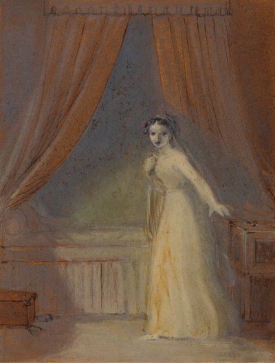 Julia kurz vor der Einnahme ihres Schlaftrunks von Robert Smirke