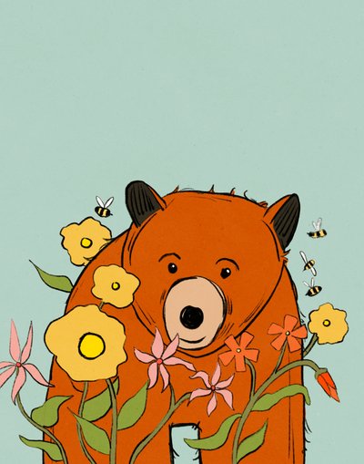 Blumenbär, 2021 von Roberta Murray