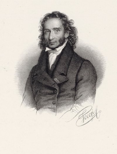Porträt von Niccolò Paganini von Roberto Focosi