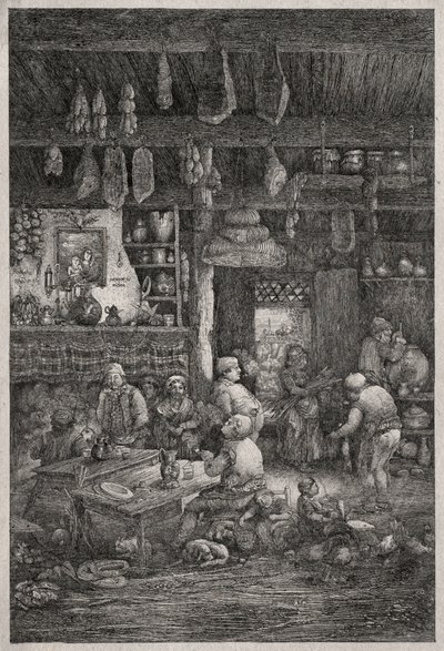 Moldawisches Interieur von Rodolphe Bresdin