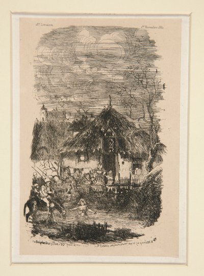 Pavillon de ferme aus La Revue fantaisiste von Rodolphe Bresdin