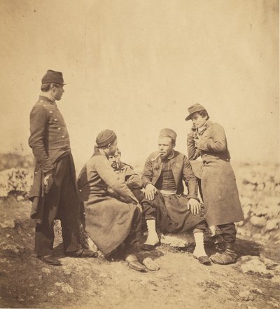 Zuaven und Soldaten der Linie von Roger Fenton