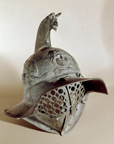 Bronzehelm eines Gladiators von Roman