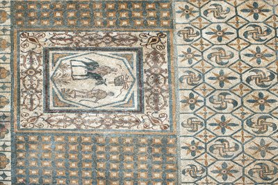 Überreste der Mosaiken der römischen Stadt von Roman